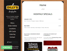 Tablet Screenshot of dillysdeli.com